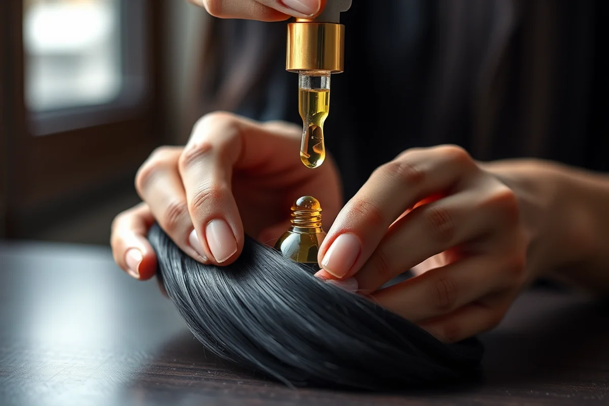 long straight black hair extensions — Long Straight Black Hair Extensions (step by step)